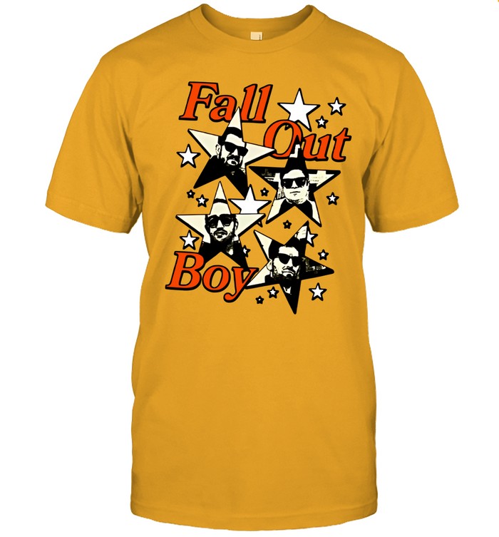 Limited Fall Out Boy Star Yellow T-Shirts
