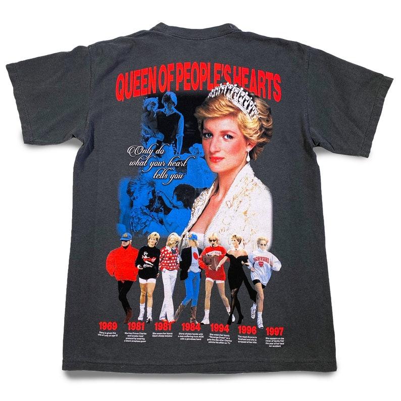 Original Moby Thrift Princess Diana T-Shirt Cotton Menswear Streetwear Tshirt