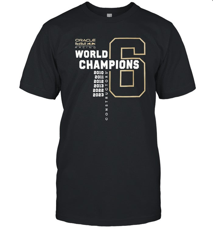 Oracle Red Bull Racing 6 World Constructors Champions 2023 Tee