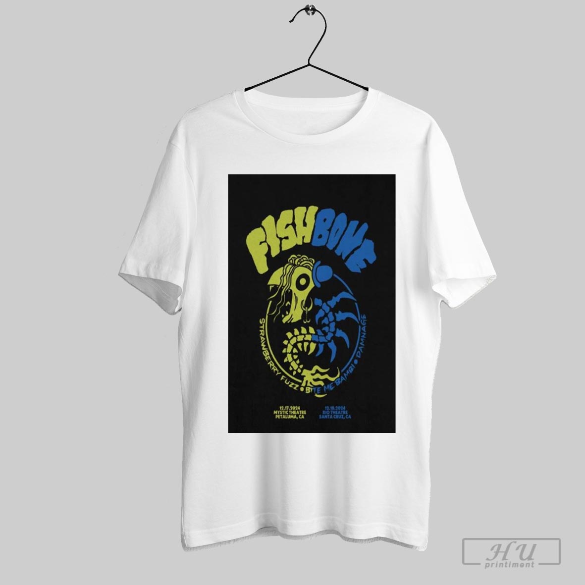 Poster Fishbone California December 2024 Shows T Shirt