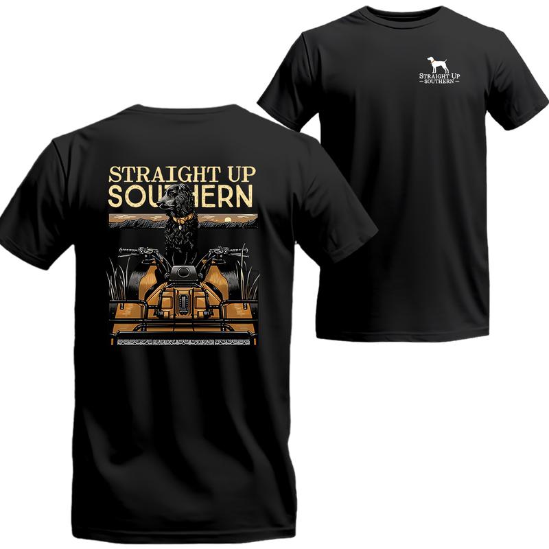 Straight Up Southern T-shirt - Camo Country Shirt, Straight Up Southern Short Sleeve Tee Shirt, Beer Shirt Viral, Menswear Top Underwear Streetwear