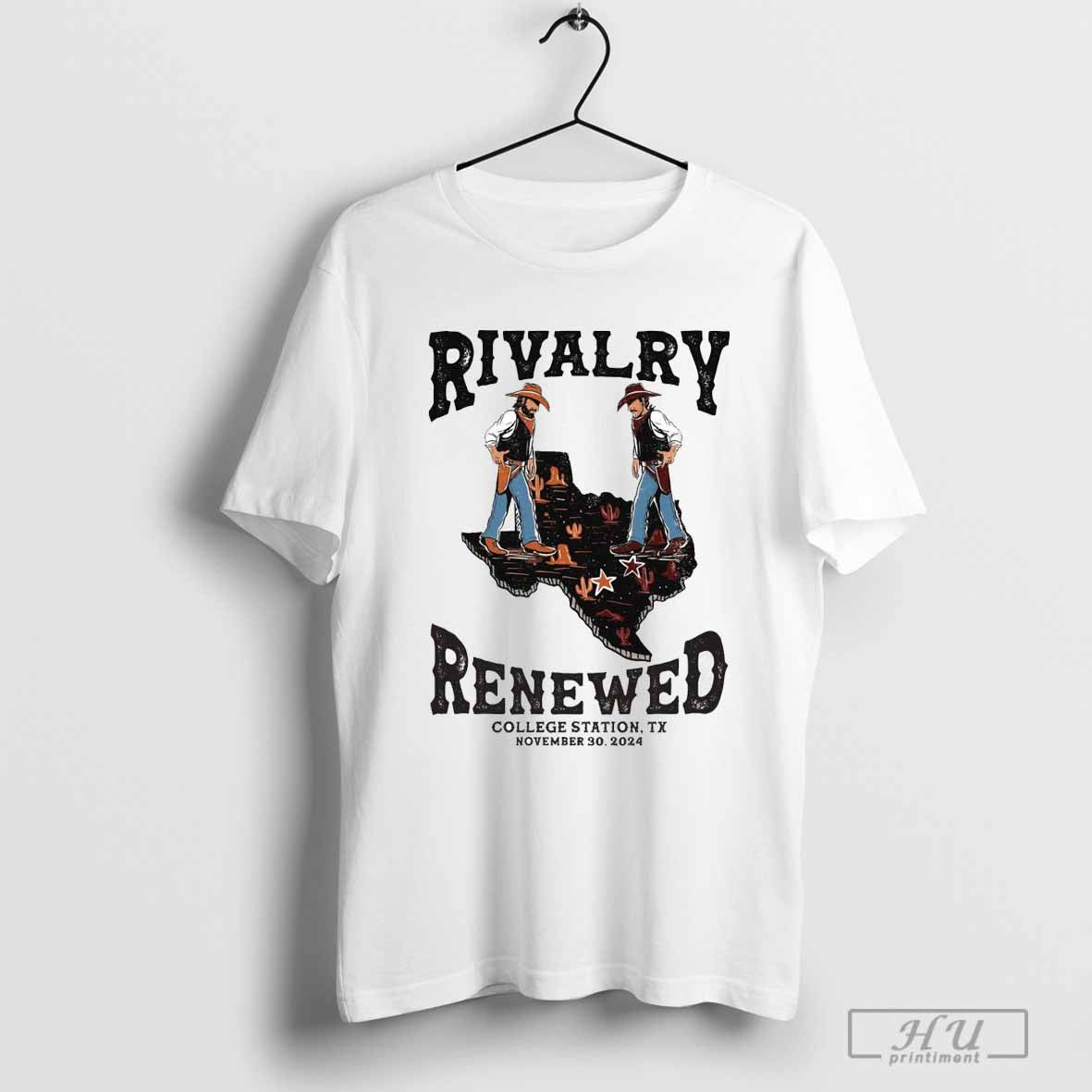 Rivalry Renewed Texas Longhorns Vs Texas A&amp;M Aggies College Station TX November 30 2024 T-shirt
