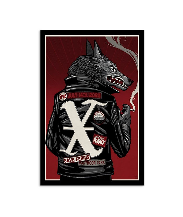 2023 X The Band Live Marymoor Park Redmond, Washington July 14 Poster