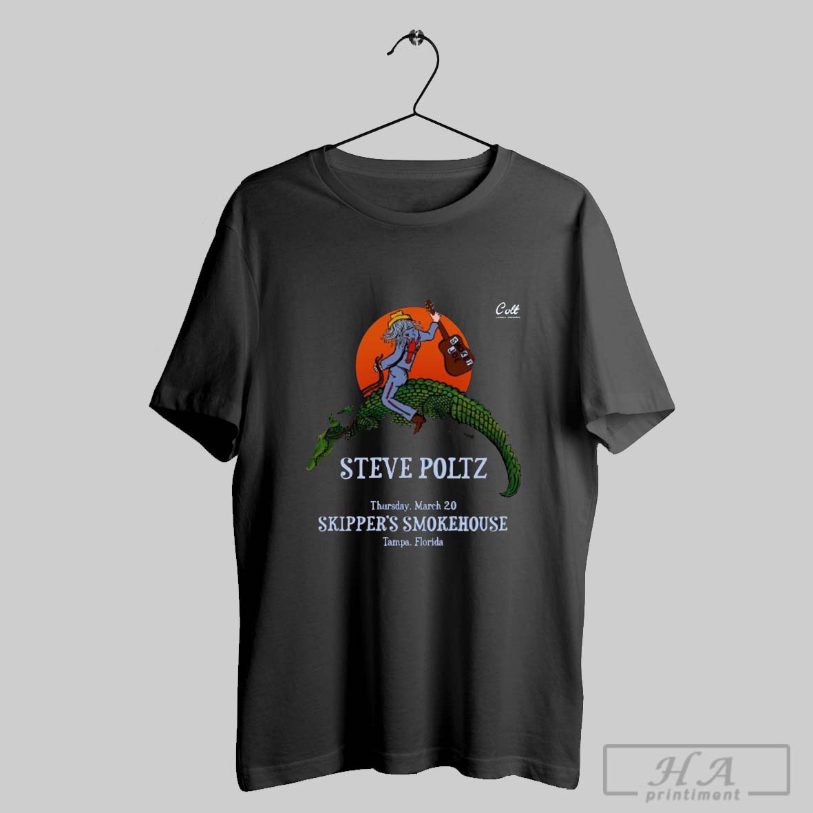 Smoke Joe Steve Poltz Thursday March 20 Skippers Smokehouse Tampa Florida T Shirt