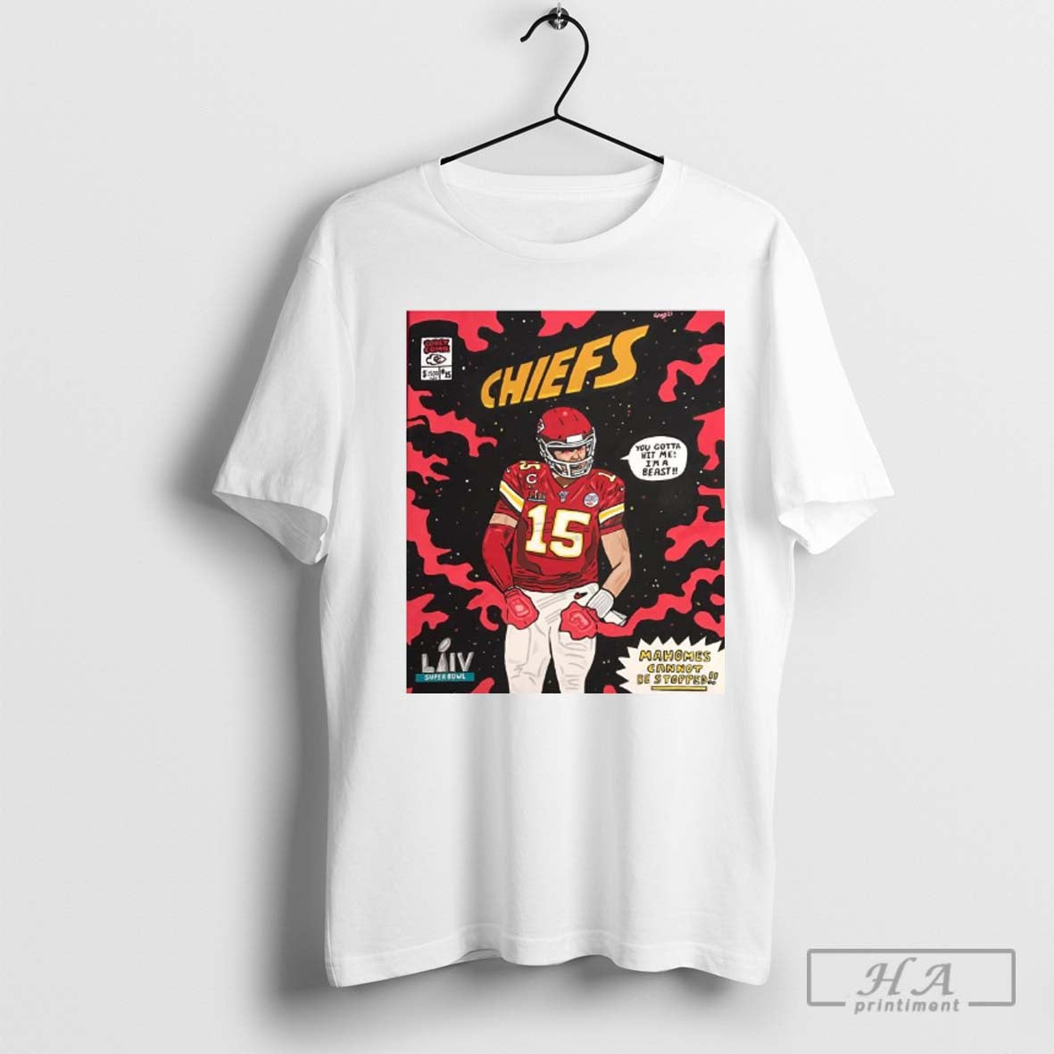 Poster Patrick Mahomes Ii Kansas City Chiefs You Gotta Hit Me Im A Beast Pro Bowl Mahomes Cannot Be Stopped Painting T Shirt