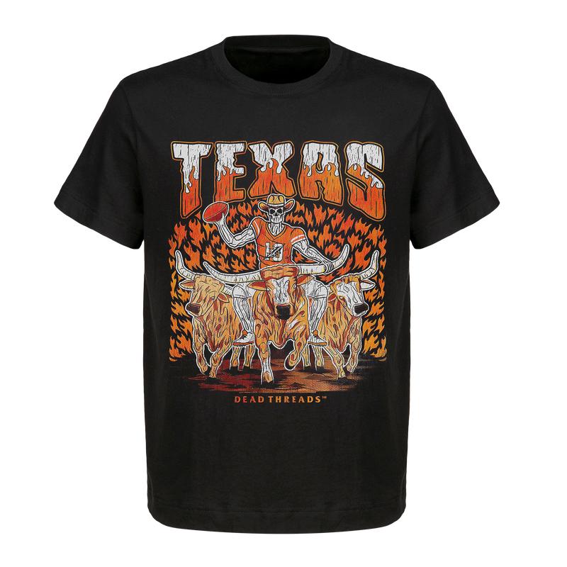 Texas Longhorns T-shirts | Skeleton Football Shirts | Men's and Women's Top