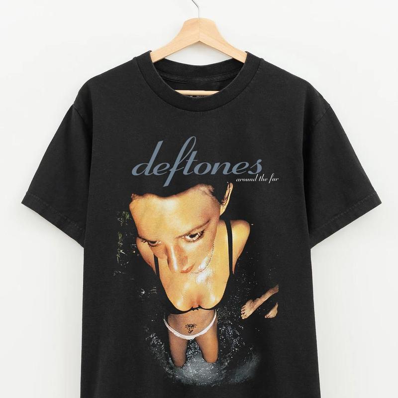 1997 Deftones Around The Fur T-Shirt, Deftones Music Song Lovers Shirt Crewneck Classic Cotton Fabric