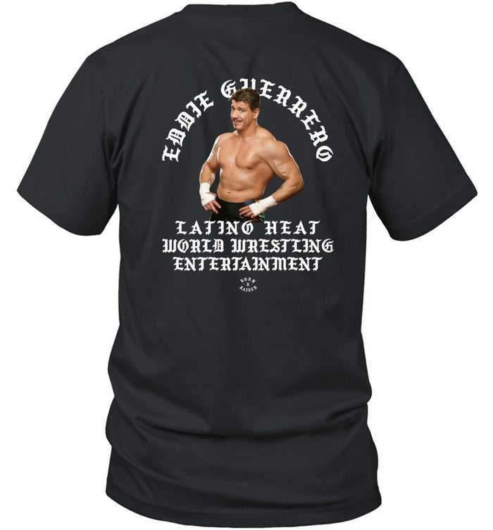 Rey Mysterio Wearing Eddie Guerrero Latino Heat World Wrestling Shirt