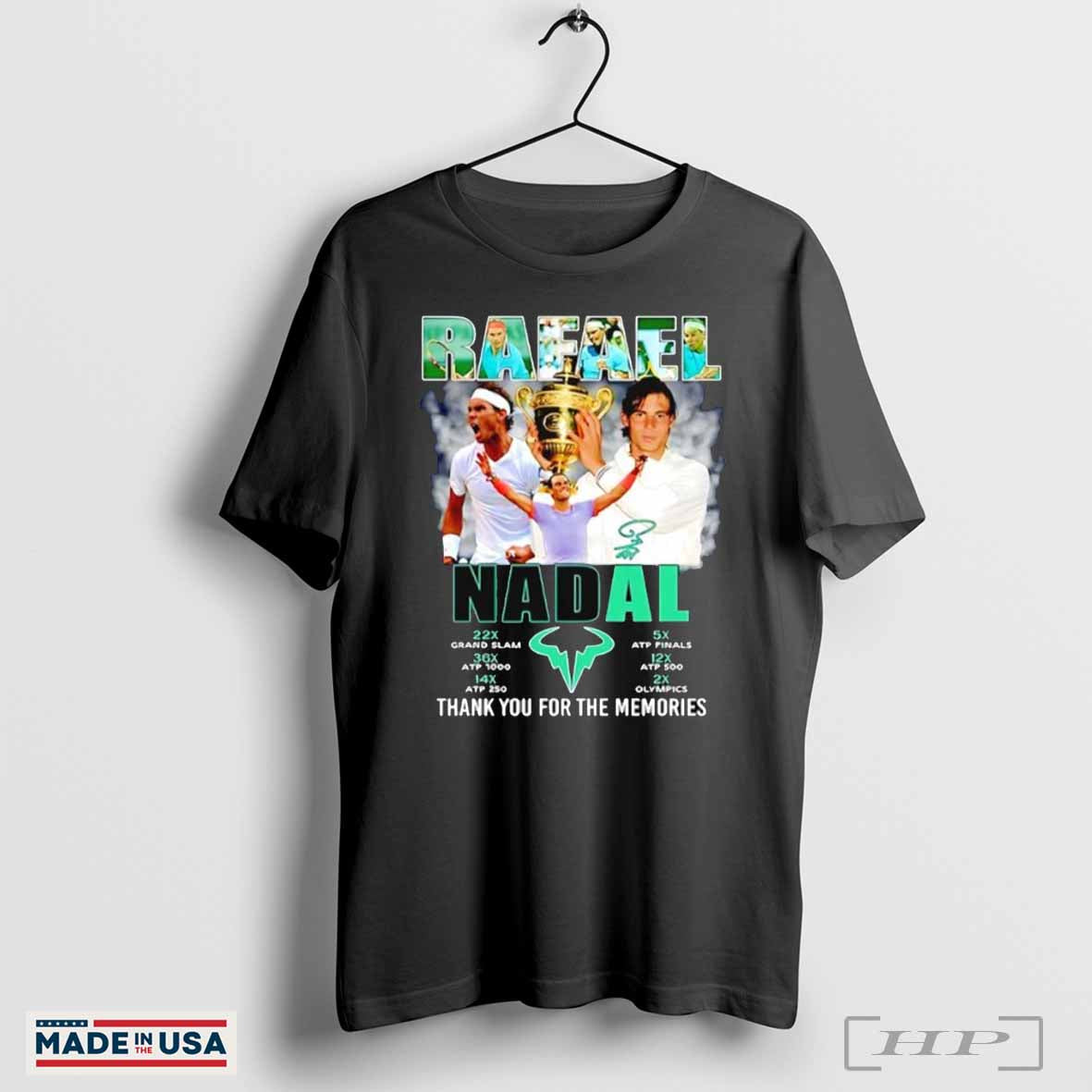 Rafael Nadal 2001-2024 Thank You For The Memories Signature Shirt