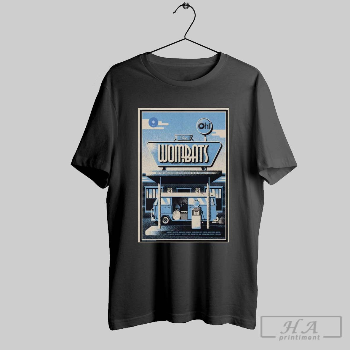 Poster The Wombats London Uk Feb 18 20 2025 Earth T Shirt