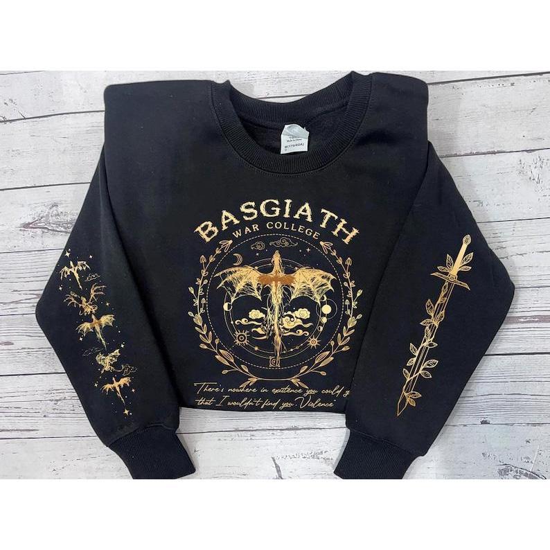 Fourth Wing Sweatshirt, Basgiath War College, Dragon Rider, Xaden Riorson, Violet Sorrengail, Riders Quadrant, Fantasy reader, Bookish Shirt