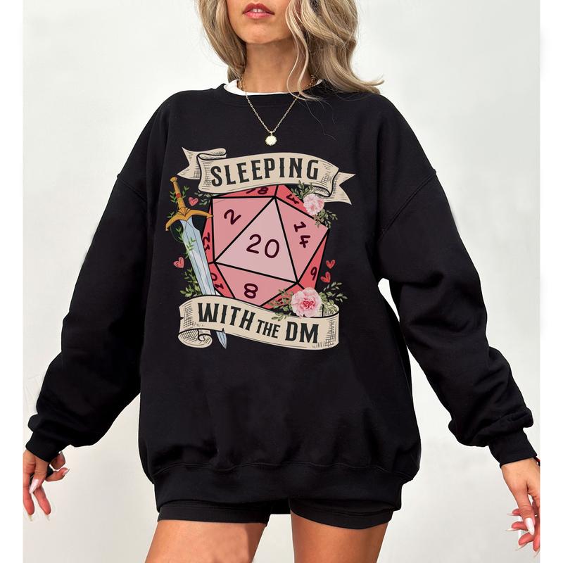 Sleeping with the Dungeon Master Shirt, Sleeping with the DM, DnD T-shirt , dungeons and dragons Sweatshirt, D&D gifts for her