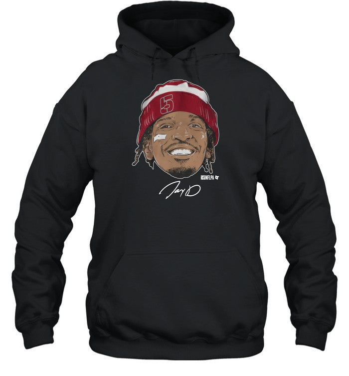 Jayden Daniels Face Bandage Hoodie