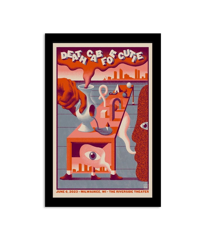 Death Cab For Cutie Milwaukee Wisconsin The Riverside Theater 06062023 Poster