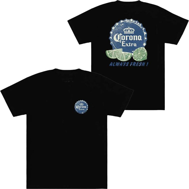 Men's Corona Fresh T-shirt - Unisex Clothing Choices - Cotton-  - Casual Yet Chic - Trendy Styles Available