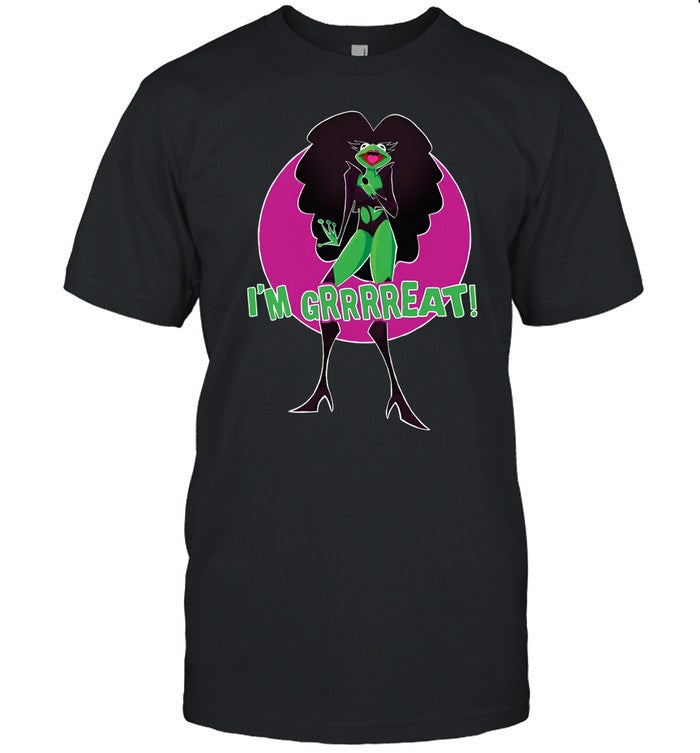 Mhiâ€™Ya Iman Leâ€™Paige Chermit Frog I'm Grrrrreat T-Shirt