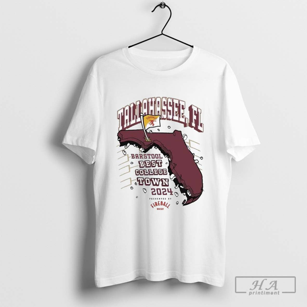 Tallahassee FL Best College Town Fireball Whisky 2024 T-shirts