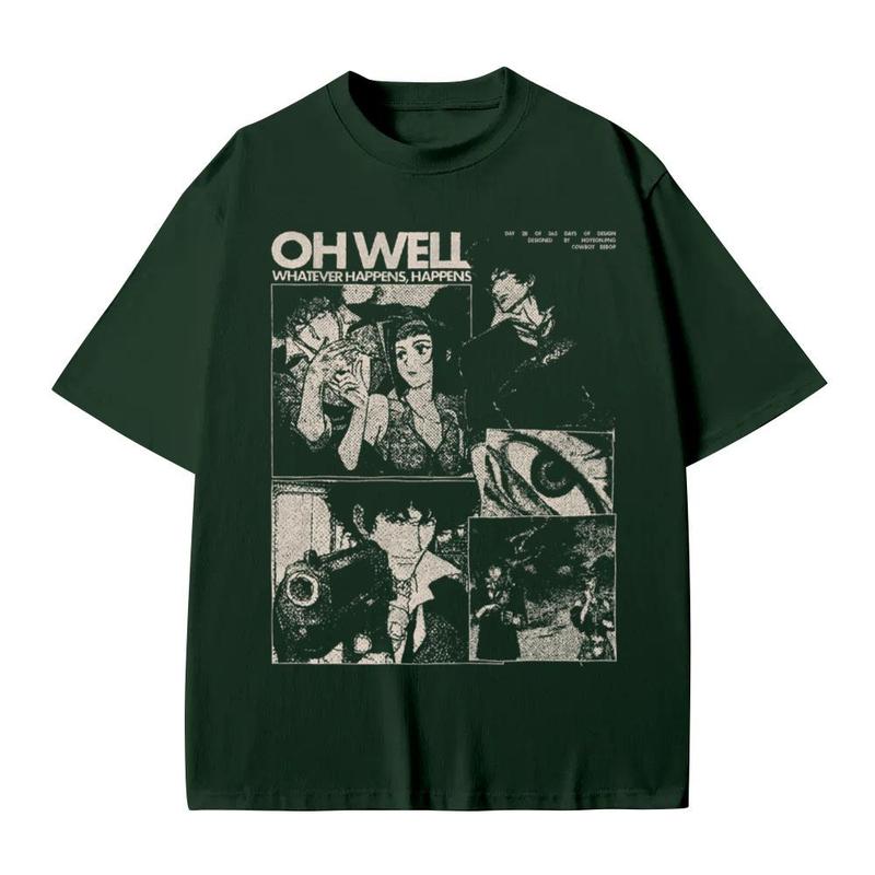 Cowboy Bebop Shirt Vintage Anime Merch, unisex Cowboy Bebop Shirt