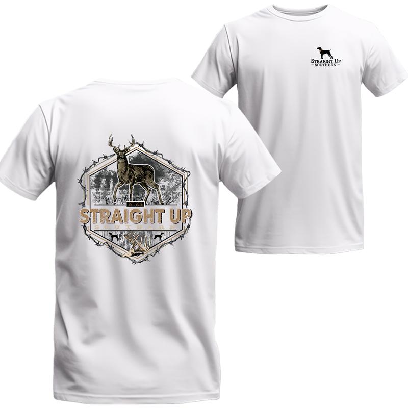 Straight Up Southern Deer Hunting T-Shirt, Straight Up Southern Short Sleeve Tee, Unisex Shirt