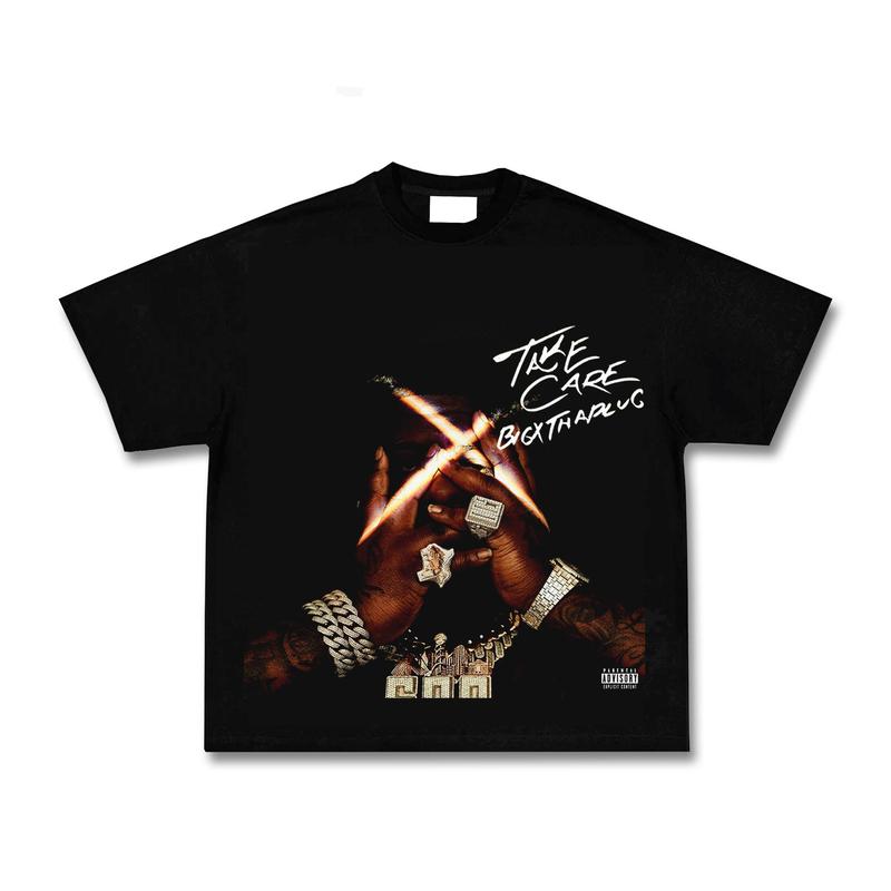 BigXthaPlug Take Care Ver2 Vintage 90s Graphic Tees, 2 Sides Cotton Vintage Shirt To Match Sneaker Hiphop Clothing Rapper Merch Shirt, Hiphop Tour Con