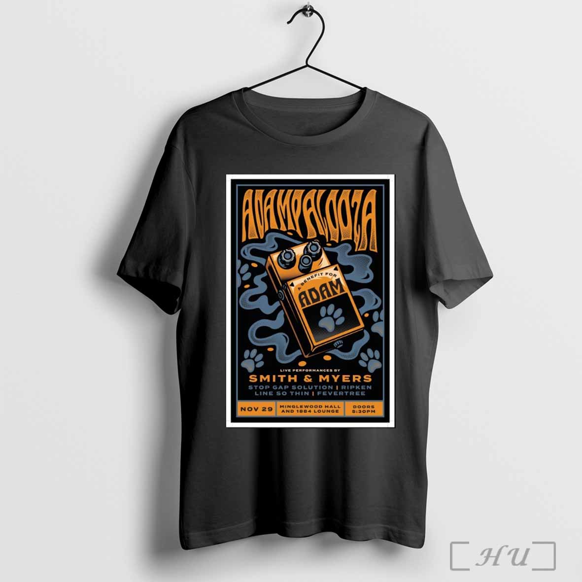Smith &amp; Myers A Benefit Concert for Adam Luchessi Nov 29 2024 Poster Shirt