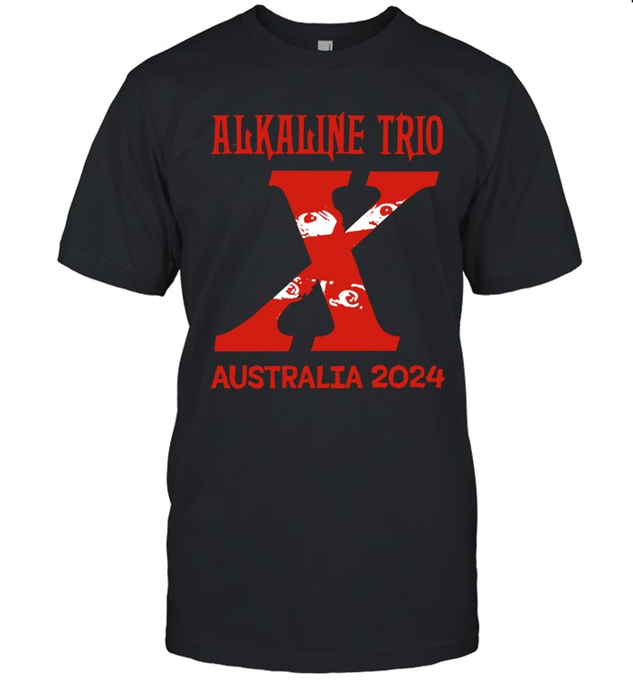 Limited Alkaline Trio BHE AUS 2024 Tour Black 2024 T-Shirt