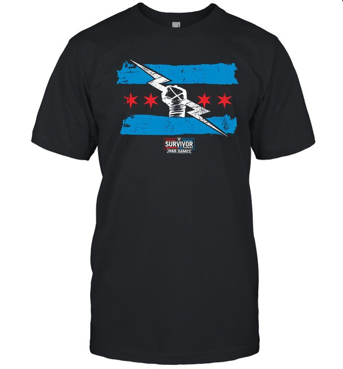 Men's Black Cm Punk Survivor Series 2023 Return Of Cm Punk T-Shirt