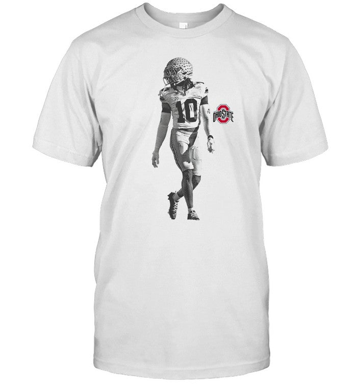 Ohio State Denzel Burke Portrait T-Shirt