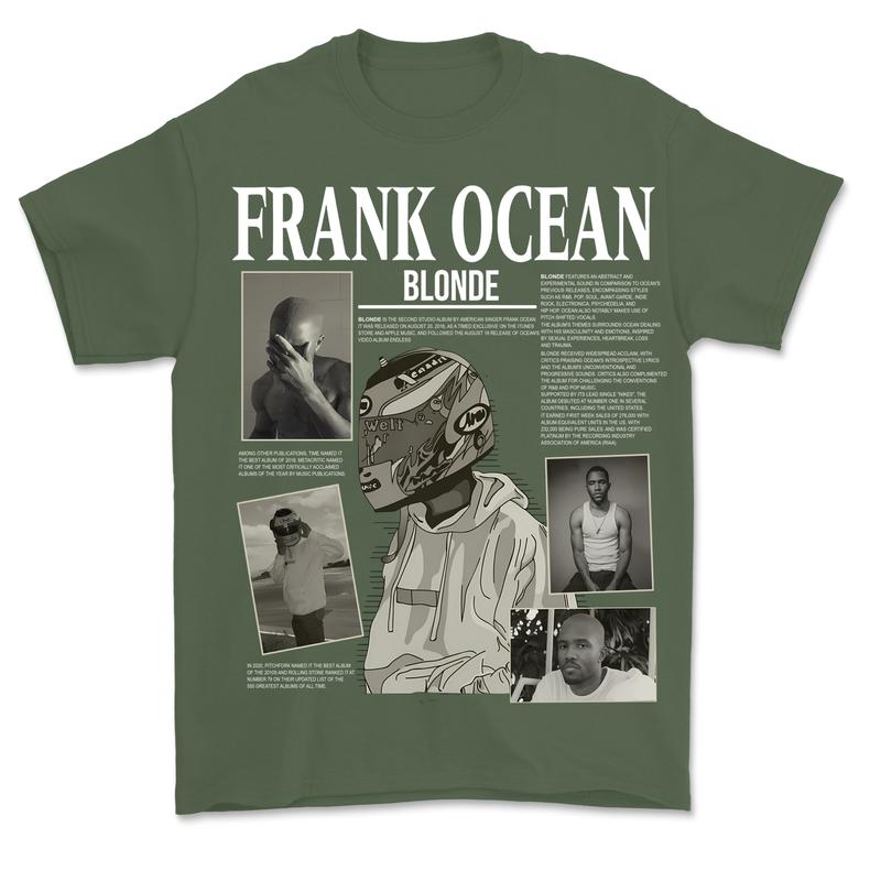 Frank Ocean BLOND Crewneck Sweatshirt T-shirt Hoodie, Y2k Style Menswear T-Shirt blond album
