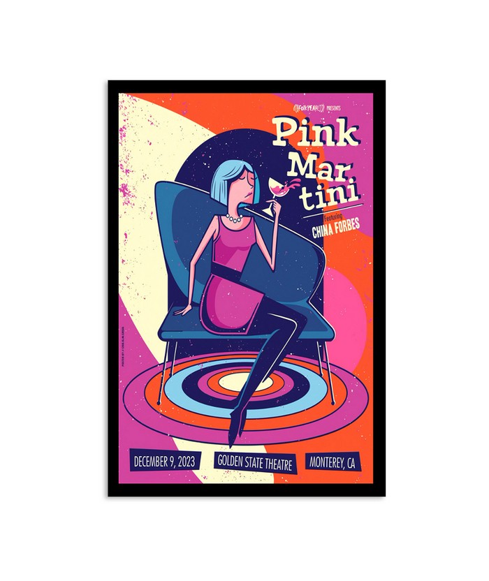 Pink Martini December 9, 2023 Golden State Theatre Montery Monterey, CA Poster