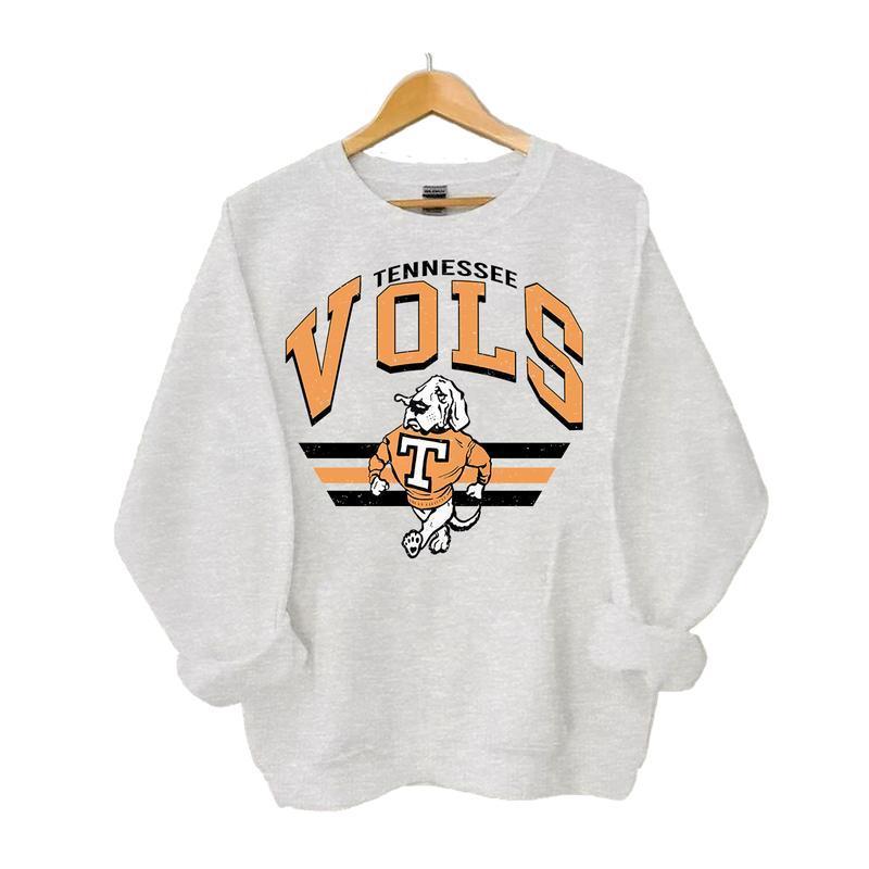 Vintage College All Team NCAA Classic Sport Sweatshirt for Men Long Sleeve Raglan Crewneck Cotton Casual Sweatshirt