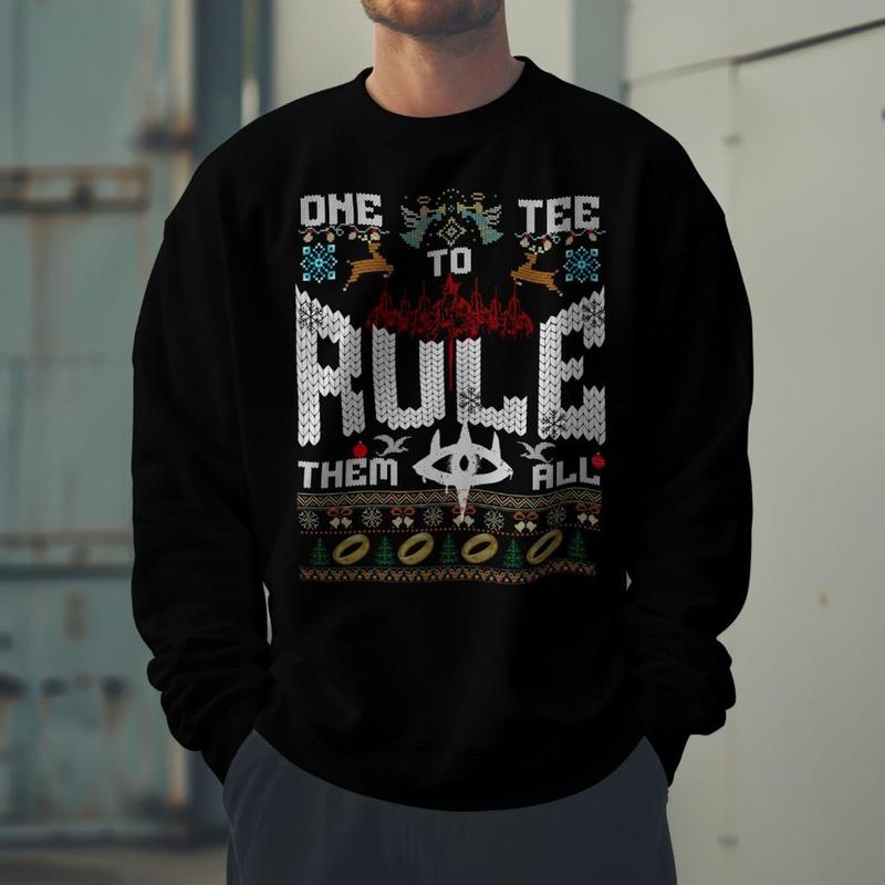 LOTR One Tee To Rule Em Allll Xmas Theme shirt Hoodie Sweatshirt