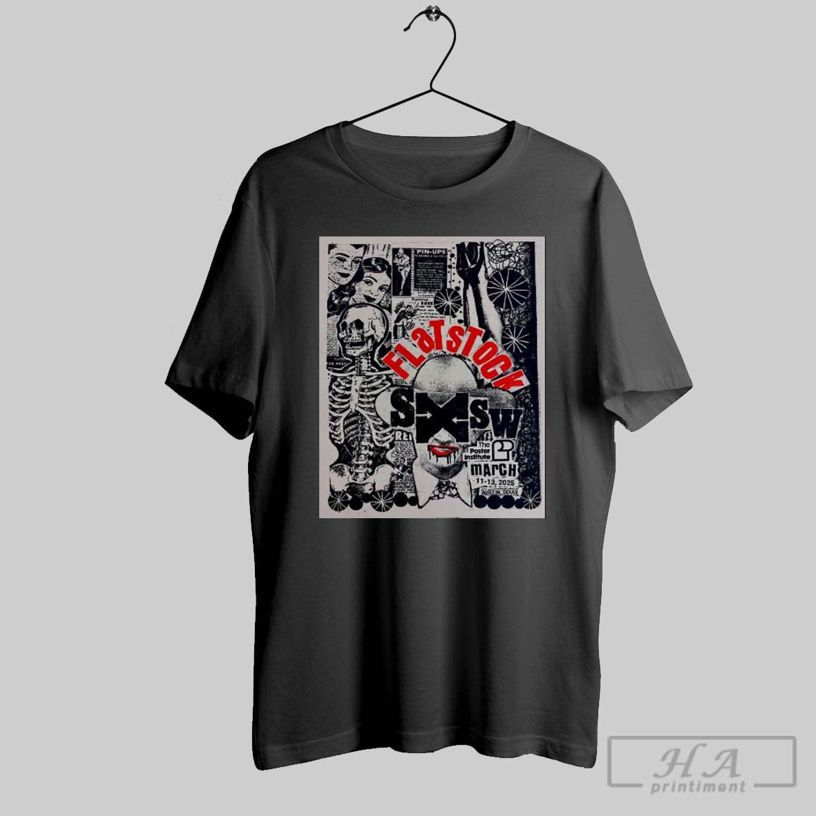 Poster Flatstock March 11 13 2025 Sxsw Austin Texas The Institute T Shirt