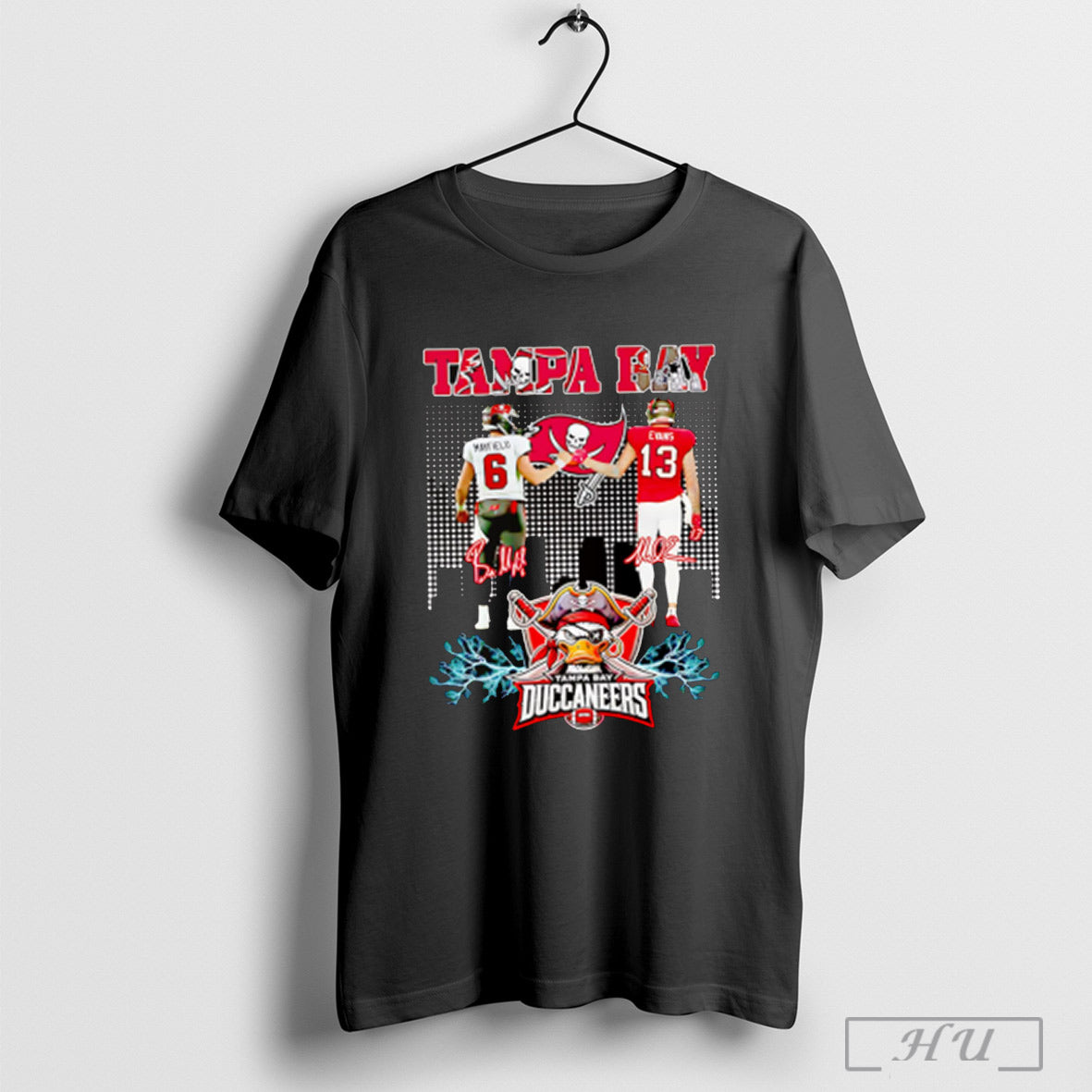 Tampa Bay Buccaneers Baker Mayfield And Mike Evans Signatures T Shirt