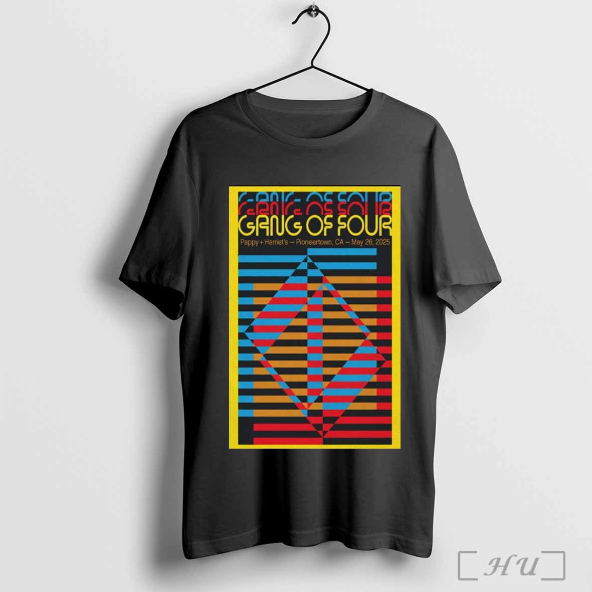 Poster Gang Of Four May 26 2025 Pappy Harriets In Pioneertown Ca T Shirt