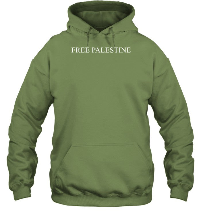 Eric Morrison-Smith Wearing Free Palestine Hoodie