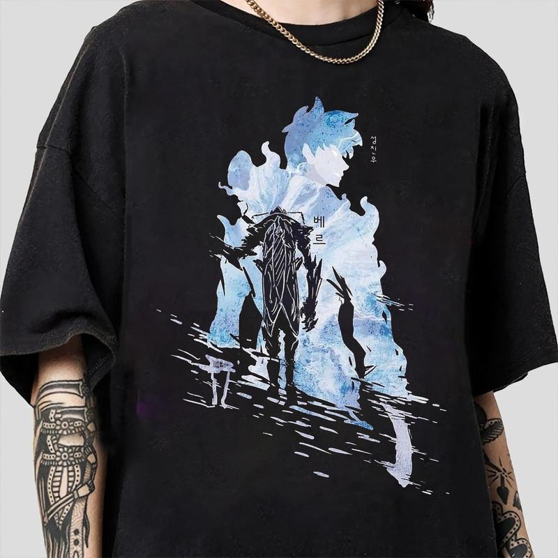 Solo Leveling Beru Shadow Shirt Solo Leveling Tshirt Sung Jinwoo Shirt Korean Guilds Manhwa Shirt Manga Shirt Top