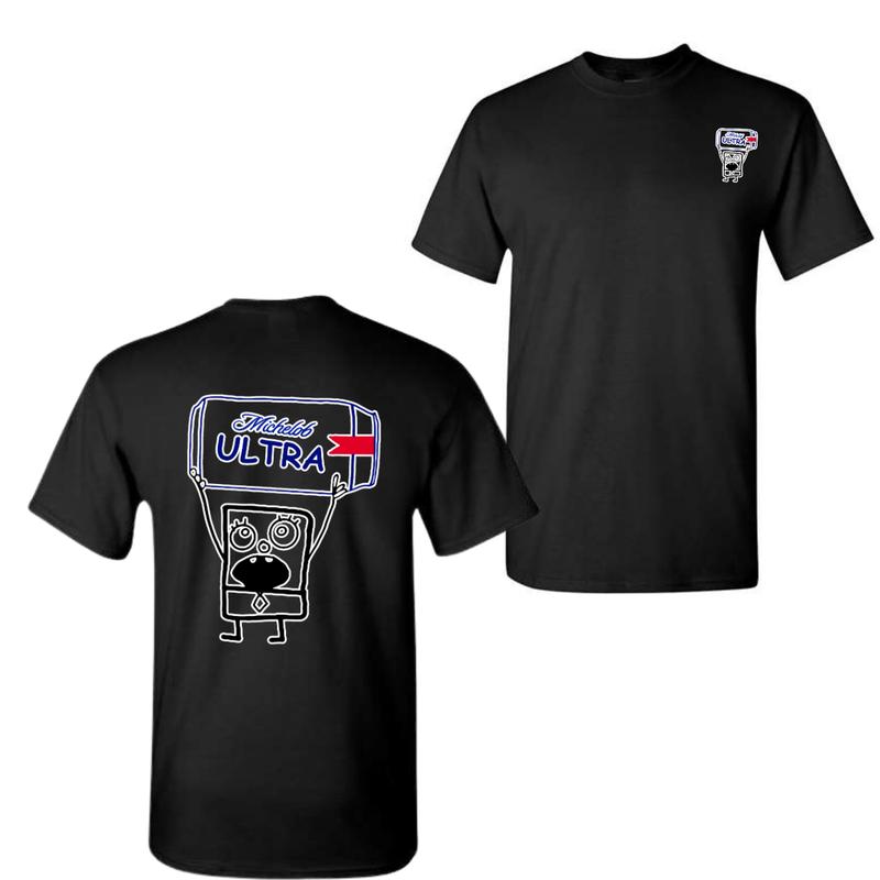 Michelob Ultra Beer Doodlebob T-shirt , Doodlebob Shirt, Michelob Ultra Beer Shirt, Double Sided Graphic Printed Unisex Classic for Men and for Women