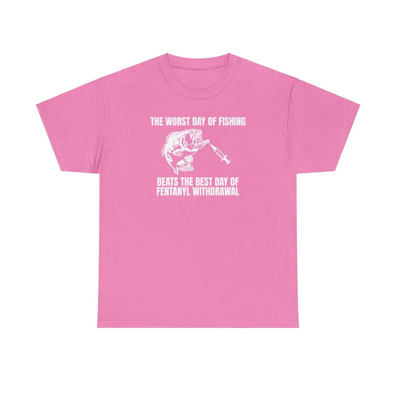 The Worst Day of Fishing Tee - Men's Cotton Streetwear Shortsleeve Tshirt