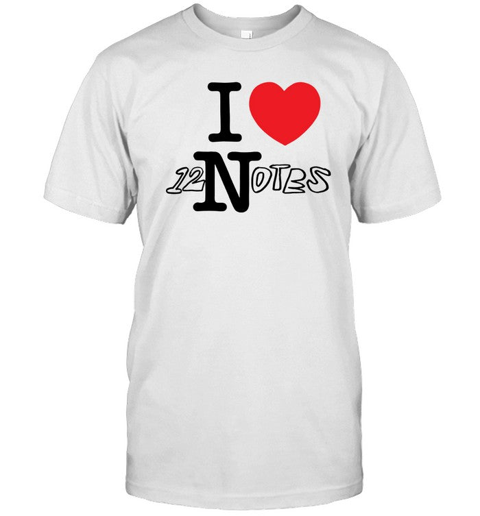 Alec Benjamin 12 Notes T-Shirt White