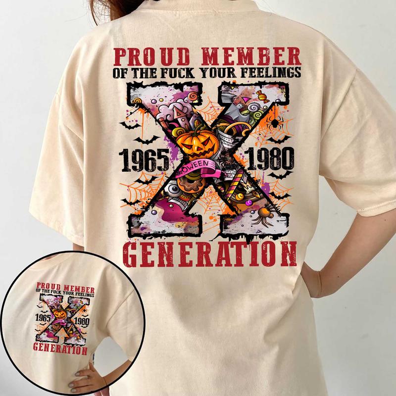 Generation X FAFO Halloween shirt Two Side Shirt,  Gen X Fafo Shirt Generation X T Shirt, GenX Shirt - Casual Fit