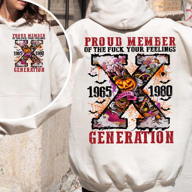 Generation X FAFO Halloween shirt Two Side Shirt,  Gen X Fafo Shirt Generation X T Shirt, GenX Shirt - Casual Fit
