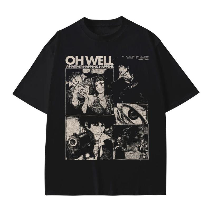 Cowboy Bebop Shirt Vintage Anime Merch Menswear Top