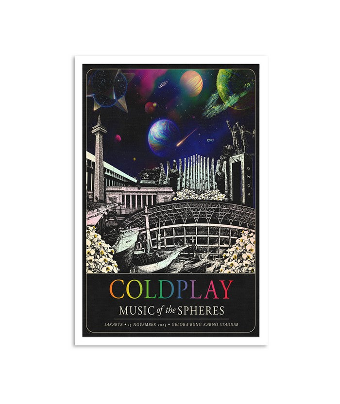 Coldplay November 15, 2023 Gelora Bung Karno Stadium, Jakarta Poster