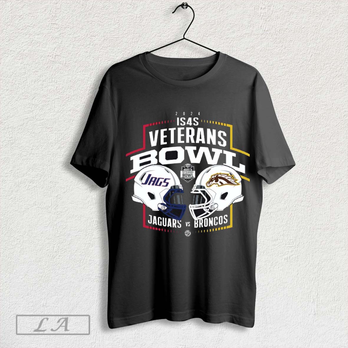 South Alabama Jaguars Vs Western Michigan Broncos 2024 Is4s Salute To Veterans Bowl Head To Head Helmet Shirt