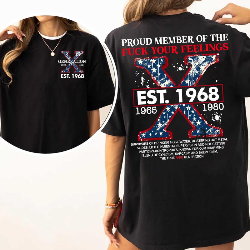 Gen X Custom Shirt: Raised On Hose Water & Neglect T-Shirt, Funny Vintage Inspired GenX Humor Tee