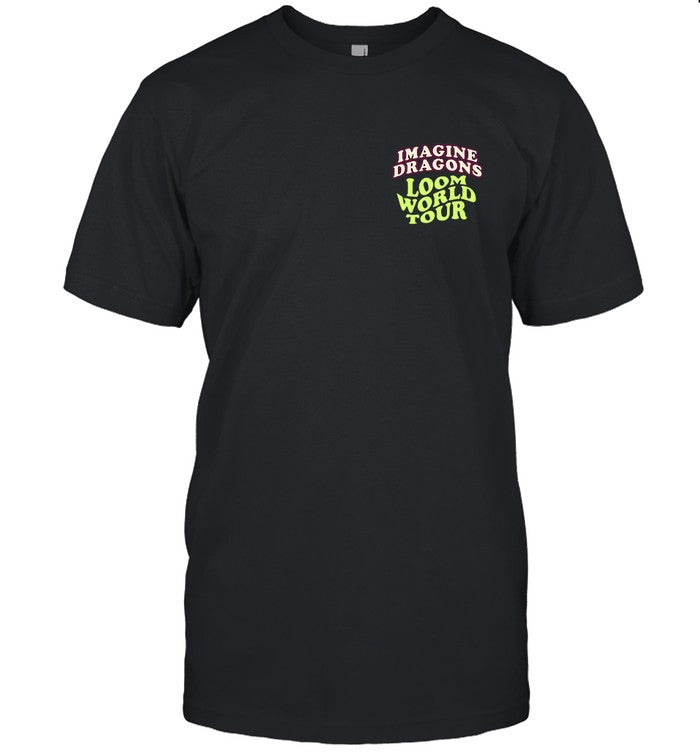 Imagine Dragons Black Cartoon Dragon Shirt