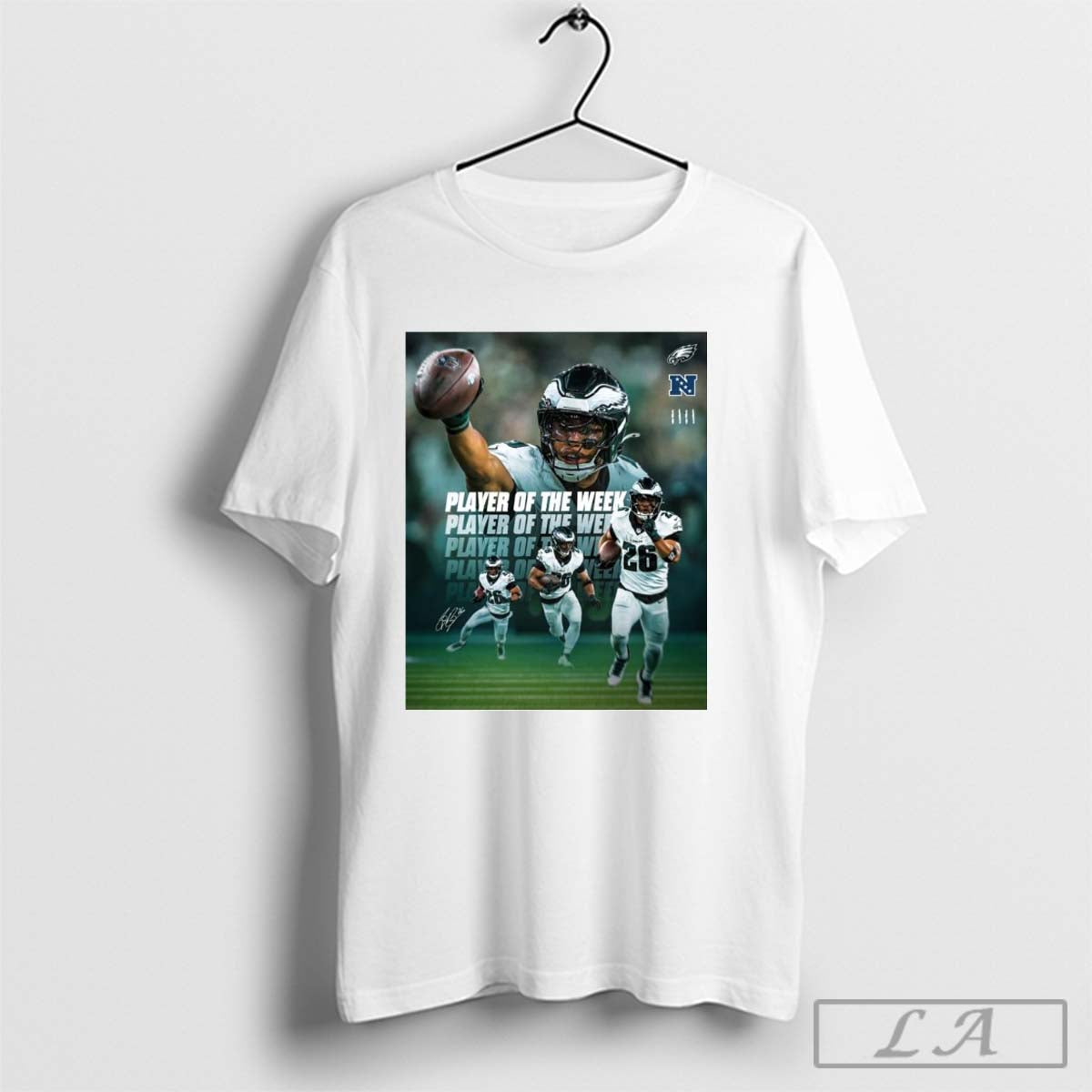 Saquon Barkley Philadelphia Eagles Is NFC Offensive Player Of The Week 4 Time in 12 Weeks Poster T-shirt