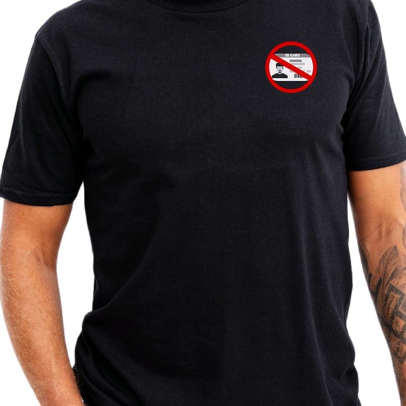 Ted Sketch-Vote By Mail No ID T-Shirt, Cotton Menswear Top, Casual t shirt