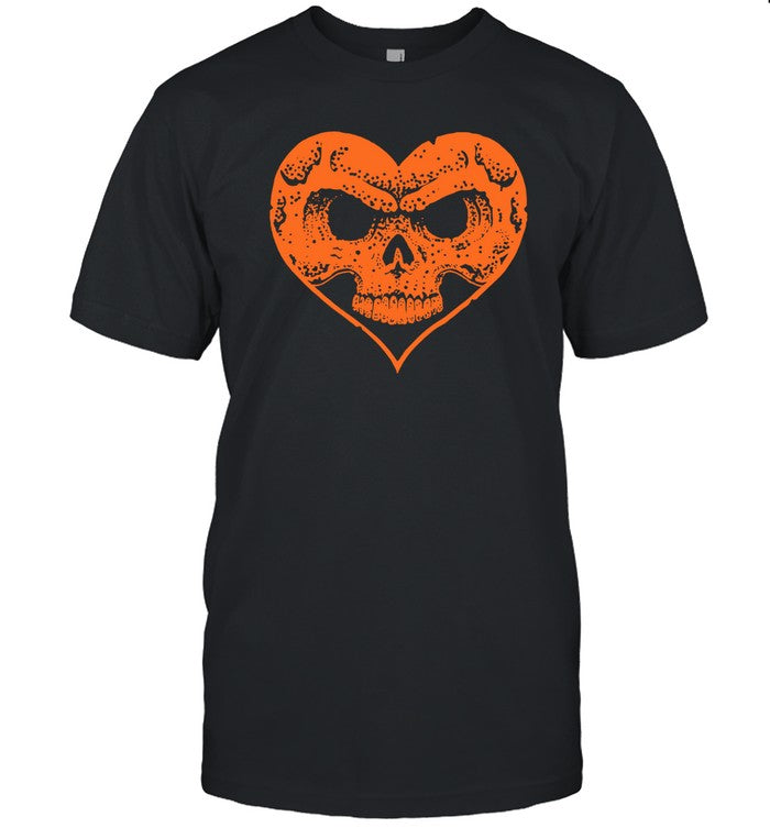 halloween heartskull longsleeve t-shirt